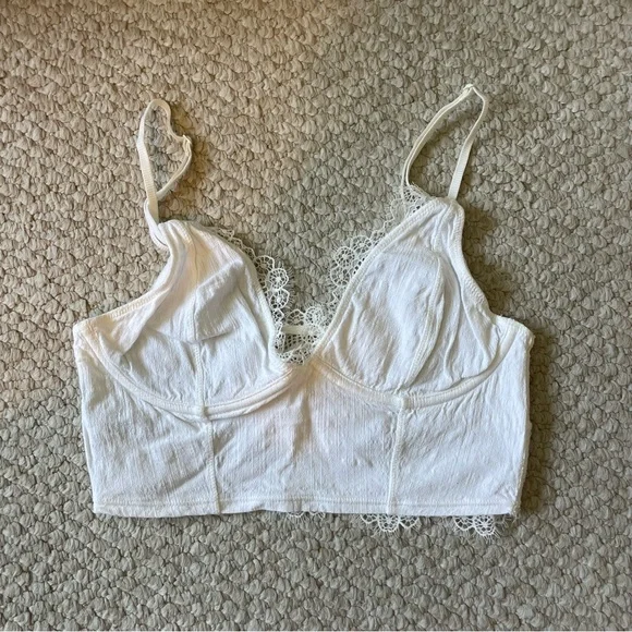 Free People Ivory Lace Bralette - Picture 1 of 3